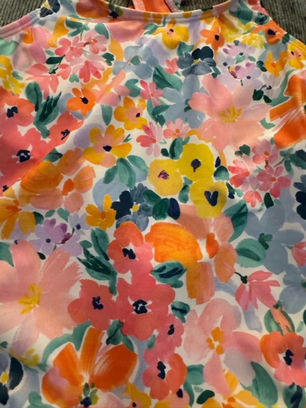 Cat & Jack Floral One-Piece Swimsuit - Pink Multicolor